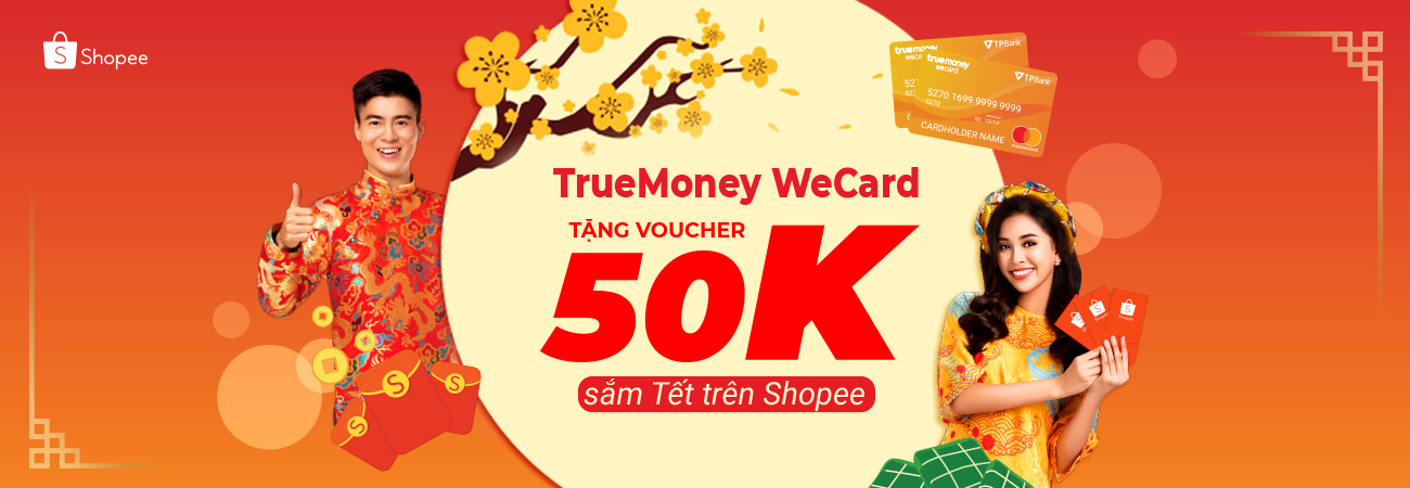 Tặng ngay voucher 50K sắm Tết trên Shopee
