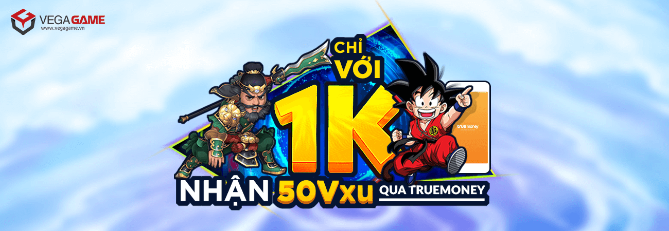 Có ngay 50 Vxu trên VegaGame chỉ với 1K