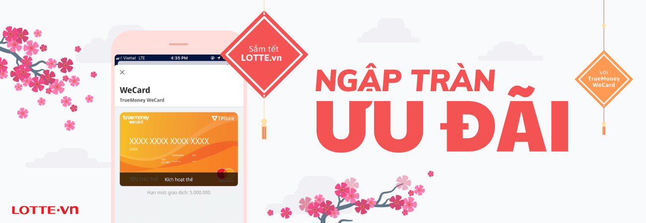 Sắm Tết trên LOTTE.vn với TrueMoney WeCard